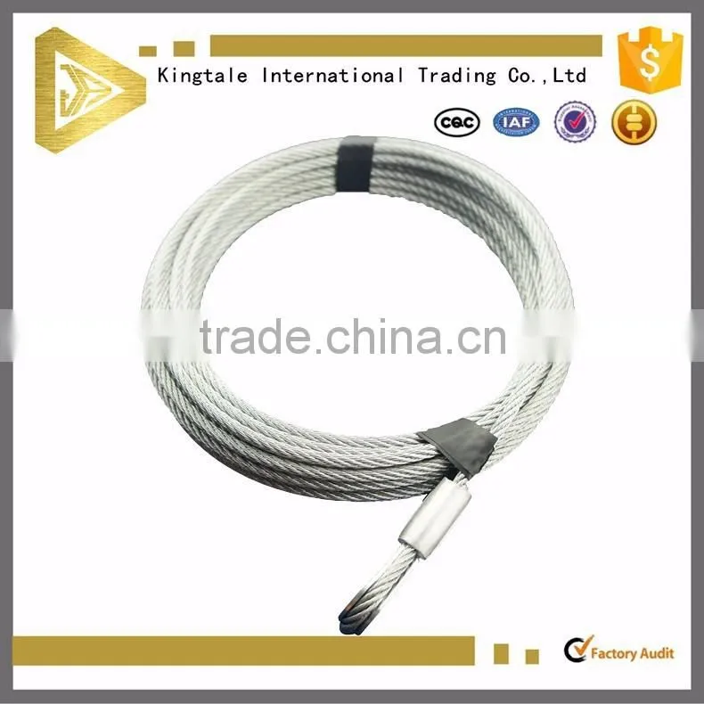 1x7 1x19 7x7 7x19 pe covered galvanized steel ropeand sling