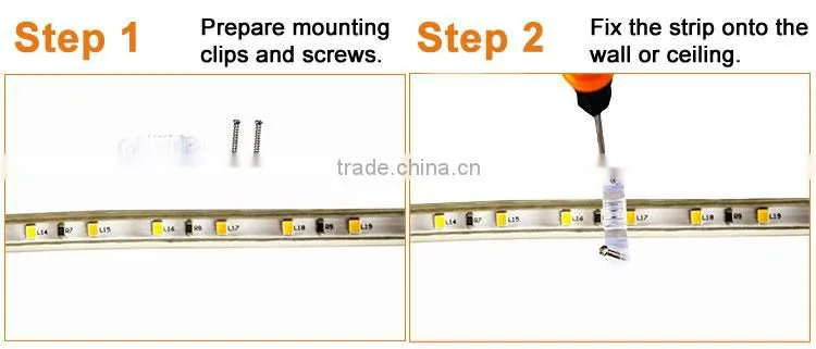 6W/M led epistar chip 328ft 100M flexible waterproof ip67 2835 led strip light