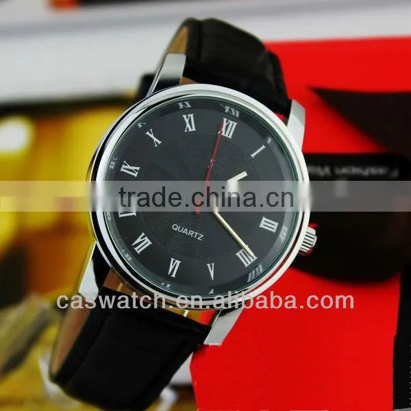 Best selling branded classic couple watch leather strap pair watches