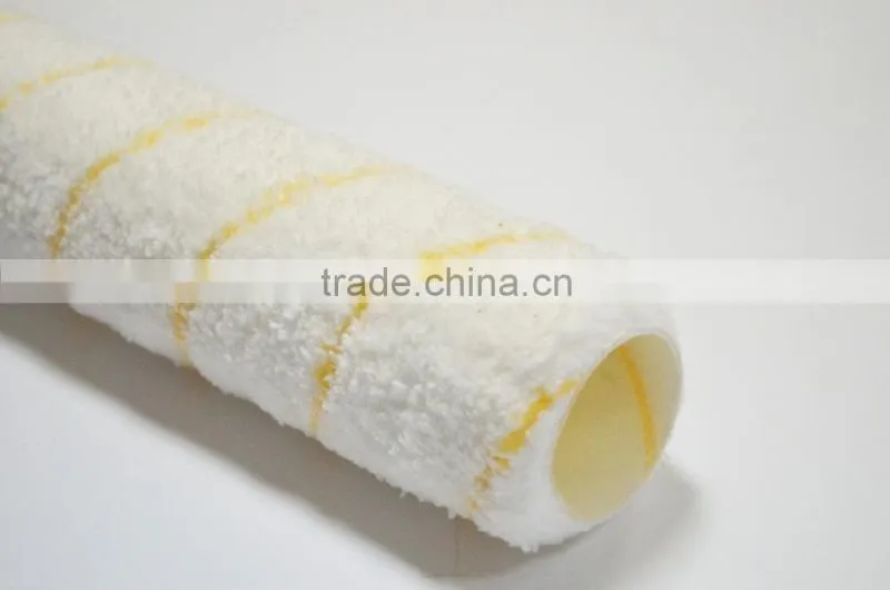 yellow stripe microfiber paint roller sleeve