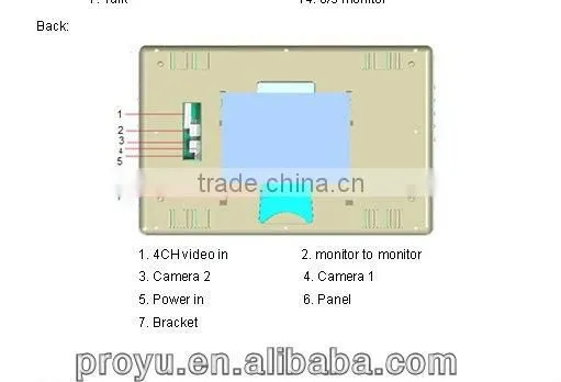 hot selling 9-inch video door phone video door phone automatic and manual recording PY-V901ME11REC