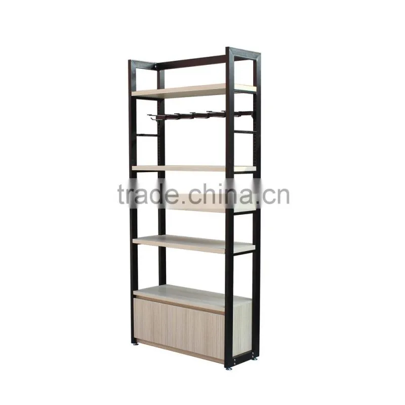 stand wood shelving