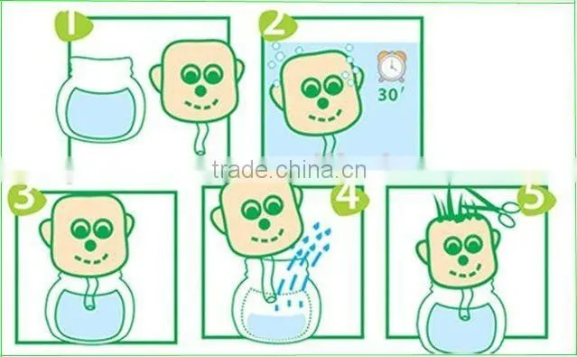 Growing grass doll,grass head,grass doll