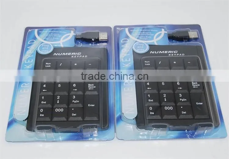 Custom 19 keys USB Numeric Keypad for Laptop