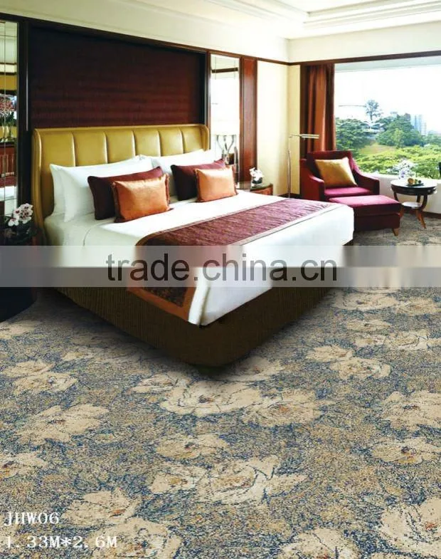 High Quality Luxury Warmth Fireproof Polyester Yarn Hotel Hall Corridor Carpet Customize Pattern Star Carpet