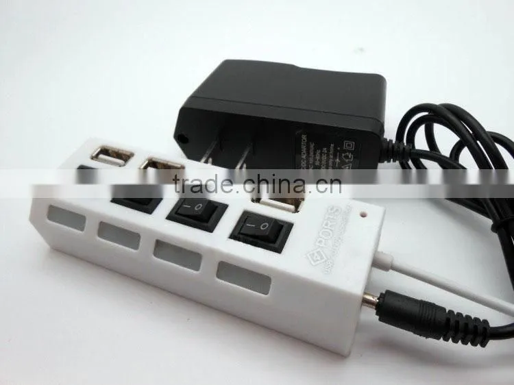 4 Port Usb Hub 2.0 Hi-speed 480MBPS Support 500GB HDD