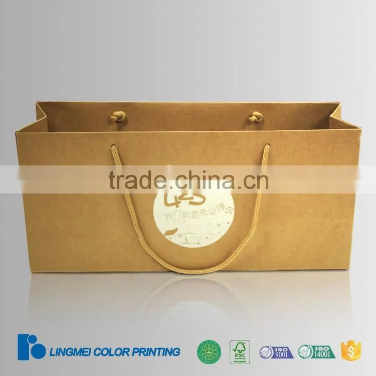 Custom printing luxury shopping paper bag