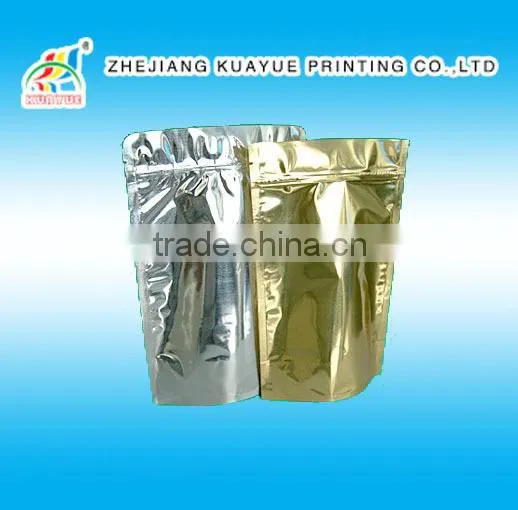 Customized New High Quality Aluminium Zipper Standing up Pouch