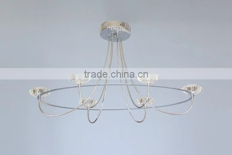 modern round LED sourcing chandelier&pendant made of glass +metal from china