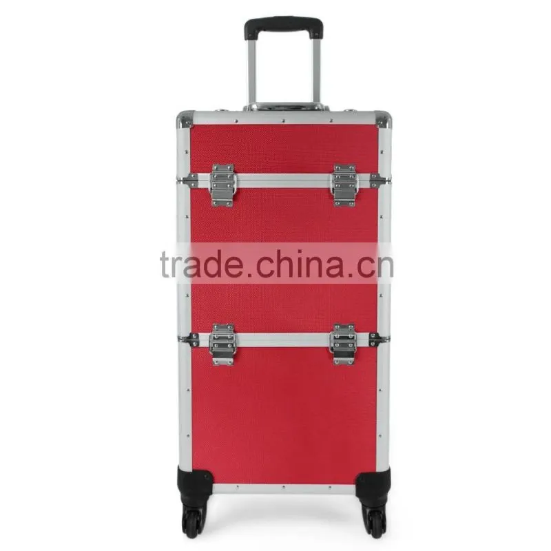 Aluminium Trolley suitcase beauty case 60L - 2 or 4 wheels - color selection