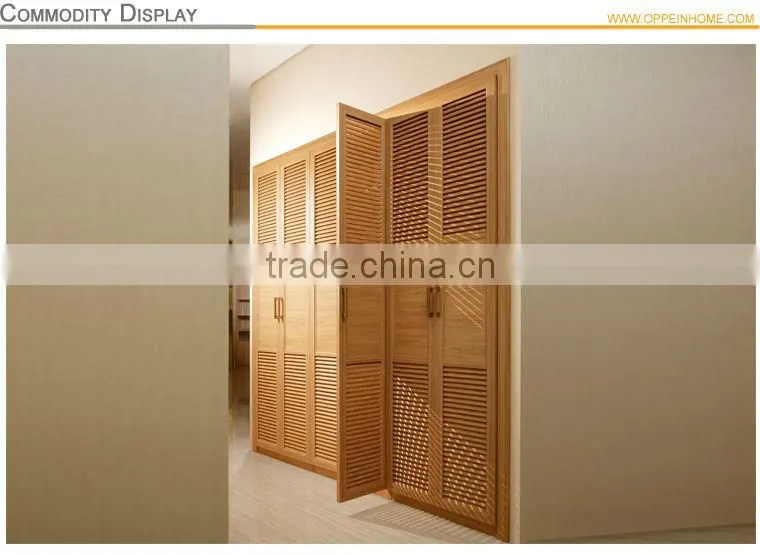 Bedroom Furniture Wooden Swing Wardrobe Closet Bedroom Furniture with Melamine