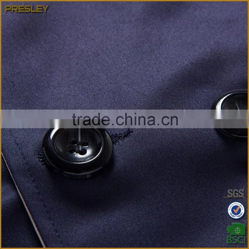 2016 New Arrival Factory Price Winter Men Breasted Wind Coat Man With Belt