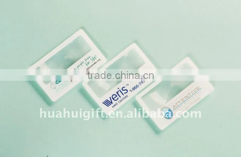 magnifying business cards
