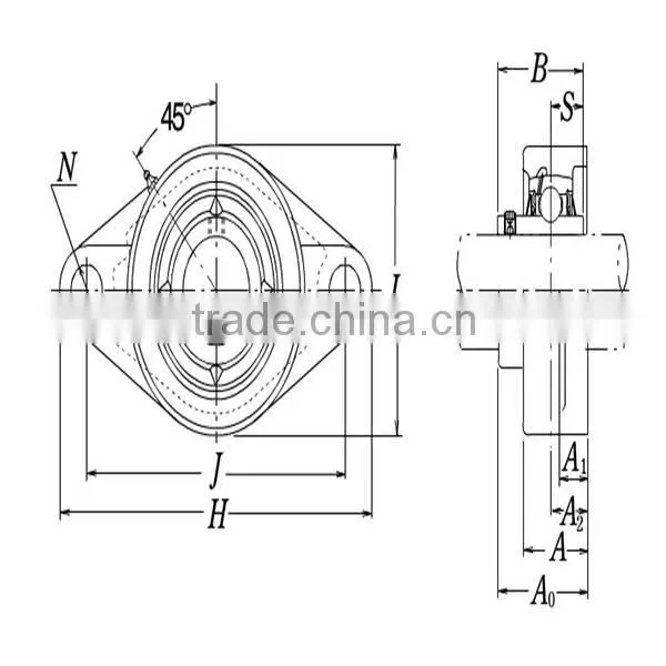 China own factory cheap price bearing UCFL213 Pillow Block Bearing UCFL216