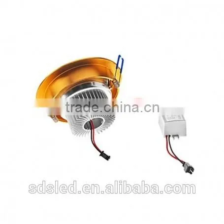 LED downlight 5W High Power Cool White-Golden round LED panel down light