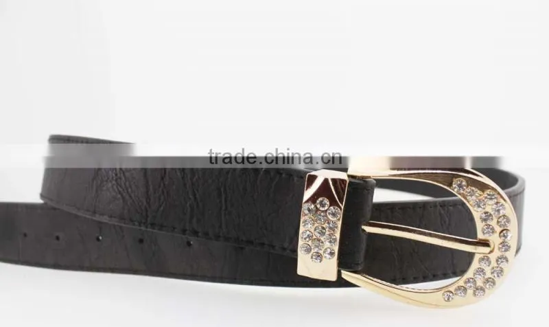 NEW fashion Women's fashion 30Mm pu leather rhinestone belt for women jeans