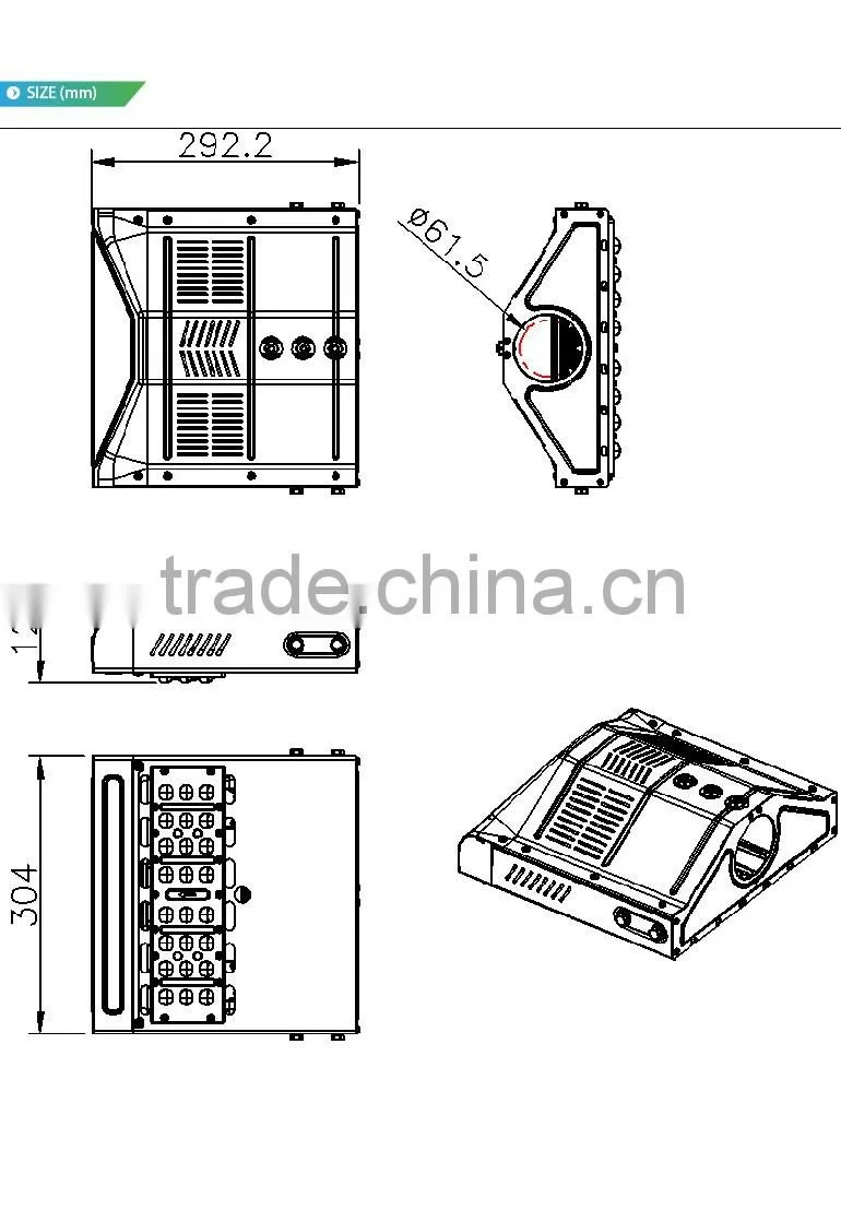 Modular Design, 100-140lm/W, Meanwell Driver, Lens Kit for Different Beam Angle, CE Rohs Approved 40W LED Street Light