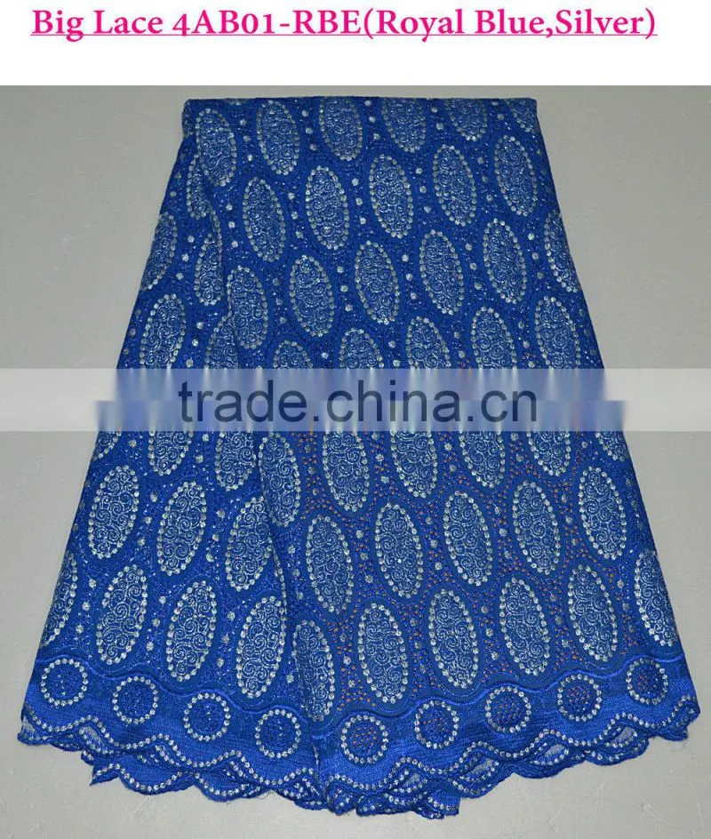 Beautiful party dress custom embroidery fabric combed cotton fabric designer dress