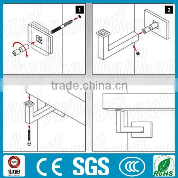 side mounted stainless railing bracket for handrail