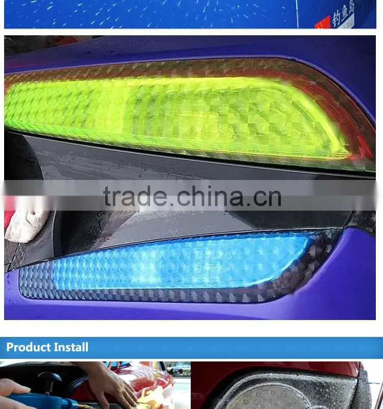 CARLIKE 3D Car Headlight Auto Decoration Vinyl Sticker