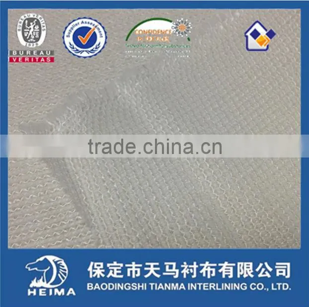 Hot Sell Weft Insert Interlining W7132/17 Woven Fusing Interlining