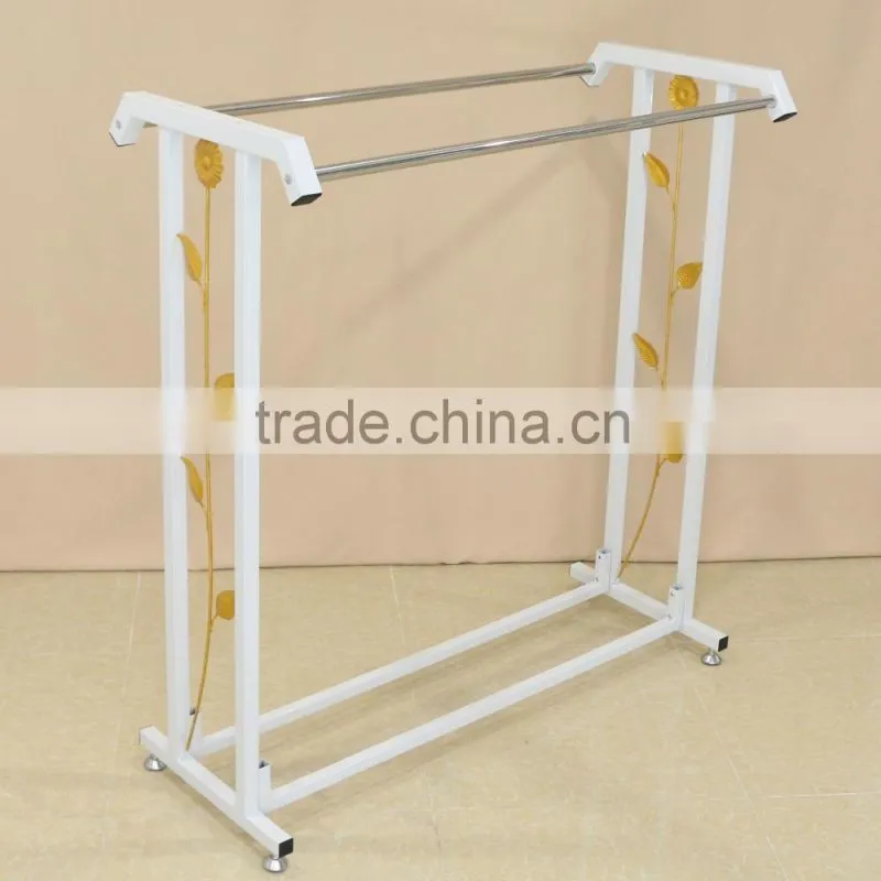 Practical metal display rack clothes hanging stand for hanging clothes