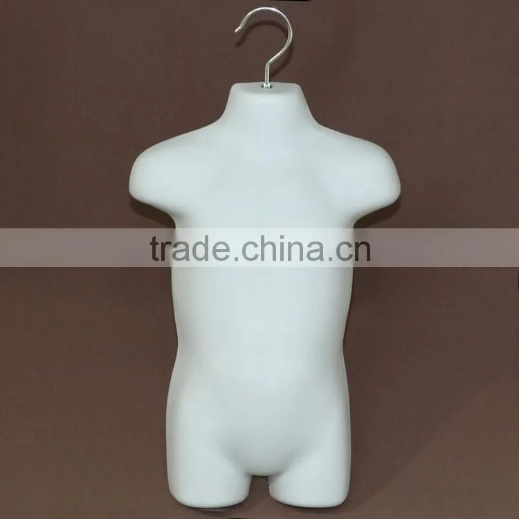 Plastic children/kids form hanging display torso mannequin