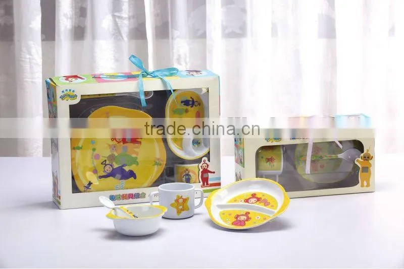 China cute children baby melamine dinnerware sets