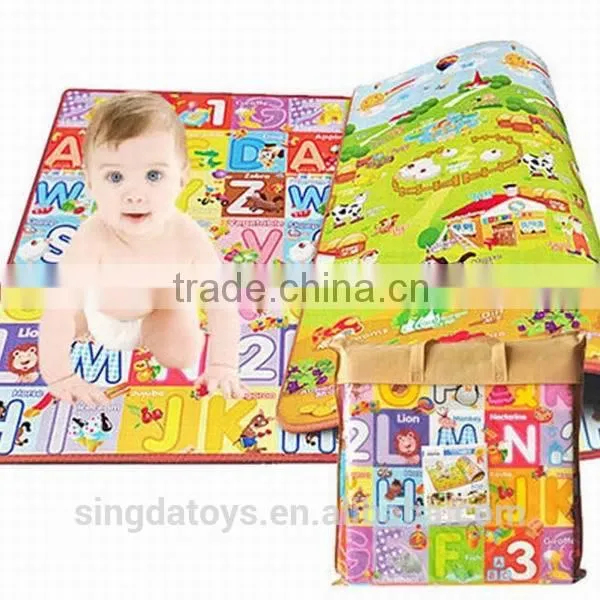 160 x 200 cm Letter height/animal 123 double patternPlay Mat