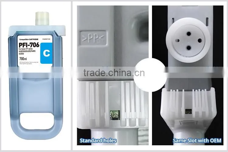 700ML Compatible Wide Format Cartridge PFI-706 For Canon IPF Printers