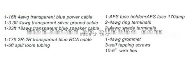Transparent Blue CU 4AWG Auto Cable jointing kit
