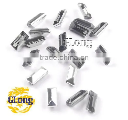 3*7mm Acrylic Point Back Rectangular Mix Color Bling Rhinestone&Crystal For Stylish Bags Garment Shoes #GY014-7P(Mix-s)