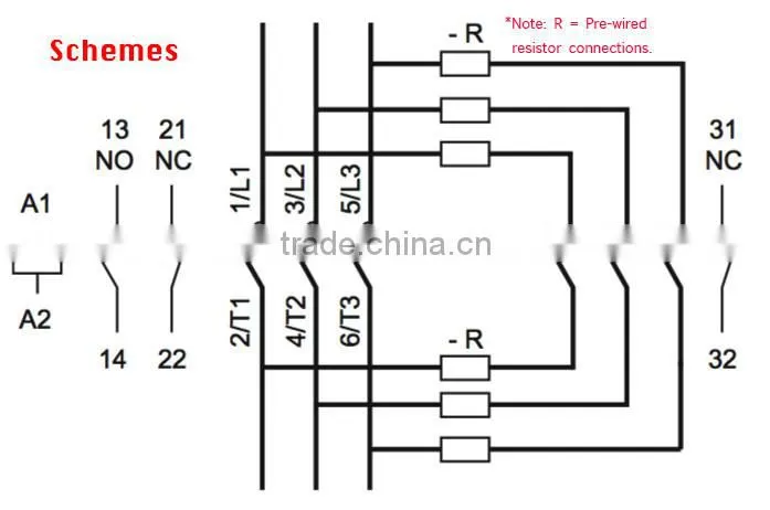 40Amps 3-POLE 63KW Capacitor Switching Contactor (For power factor correction)