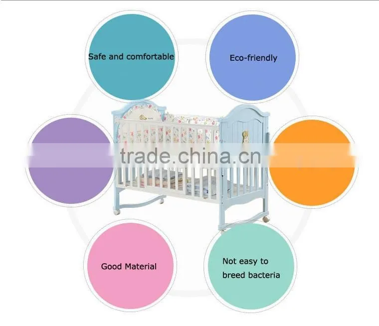 WBC-12B three adjustable design multi-function baby floor bed, baby bed dimensions