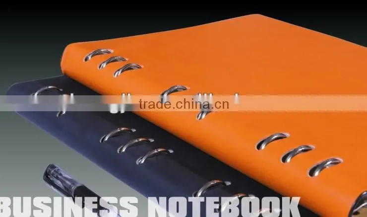spiral bound leather notebook