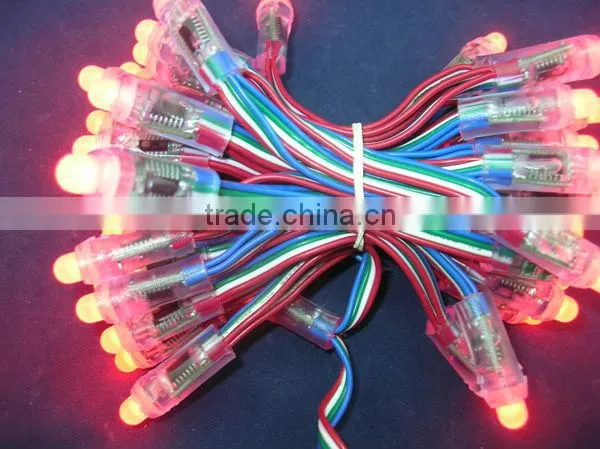 12mm led pixel light ws2801/RGB led pixel waterproof ws2801 strings