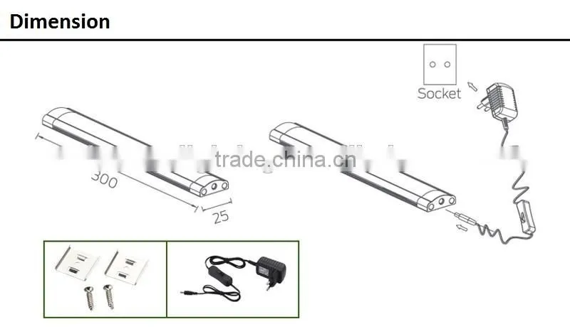 Shenzhen factory dimmable led under cabinet lighting dimmable under light