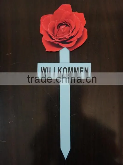 Garden Guide WELCOME WILLKOMMEN Flower Butterfly Designs BSCI certificate