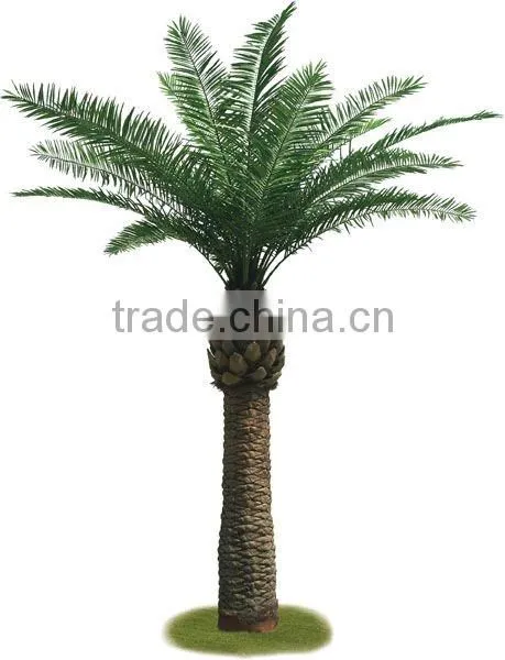 short trunk date palm tree artificial for indoor decor