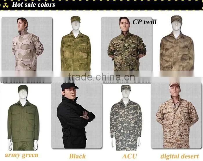 new arrival army combat suits khaki camouflage military uniform suits