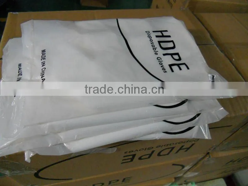 Disposable HDPE gloves/food handling gloves/PE gloves