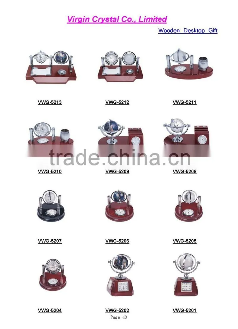 personalized 20 years anniversary company souvenir gifts with globe
