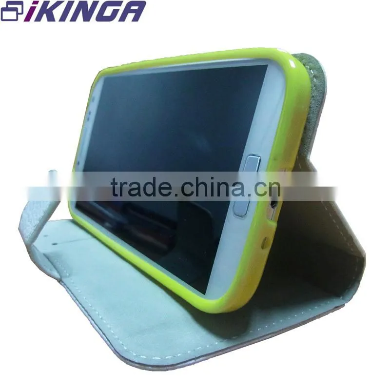 brass knuckles case for galaxy s4,pu leather wallet case for samsung S4