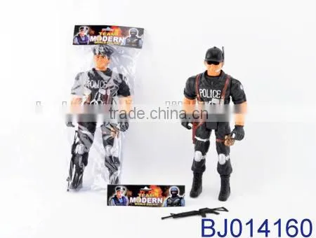 Funny kid toy plastic toy policeman small soldier force toy