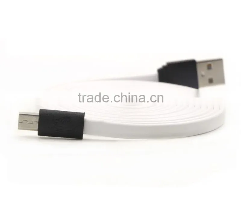 USB Cable 2M Flat Micro Charger Cord for Samsung Galaxy