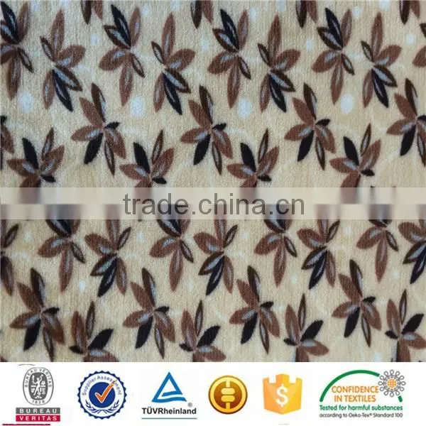 Polyester Spandex Velvet/Knitting Stretch Velvet Fabrics