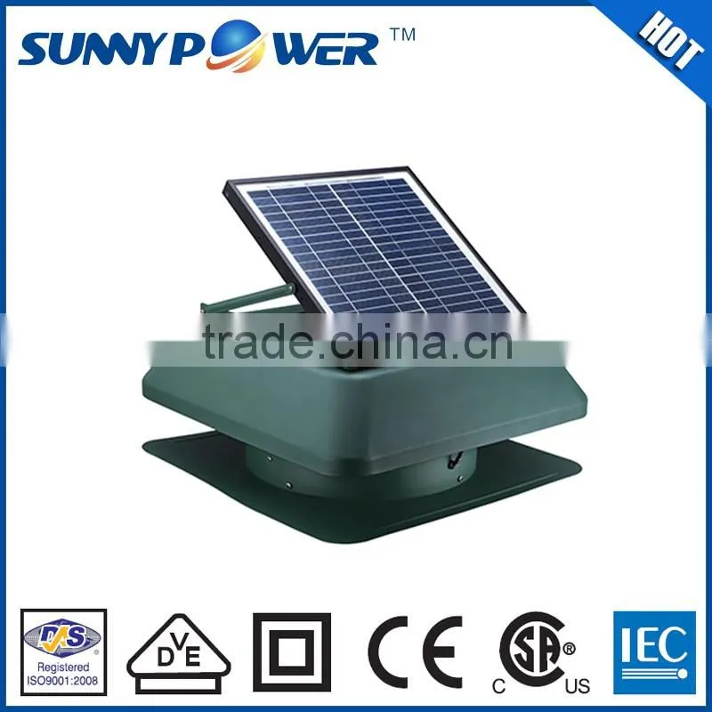 New Square 14inch With battery solar blower fan