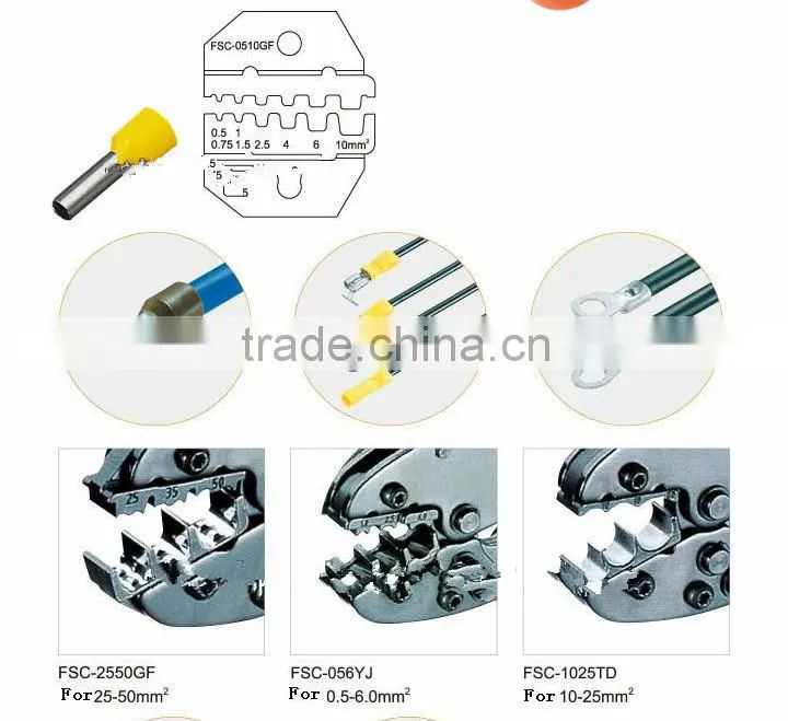 UTLC-0510GF crimping copper aluminium connecting terminals for connector female terminal tool