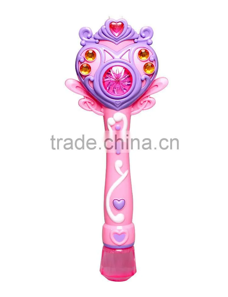 CB1802999 Kids Electrical Magic Bubble Wand Toy Music with Light 2 Bottles of Bubble Water