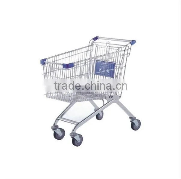 Supermarket shopping cart trolley